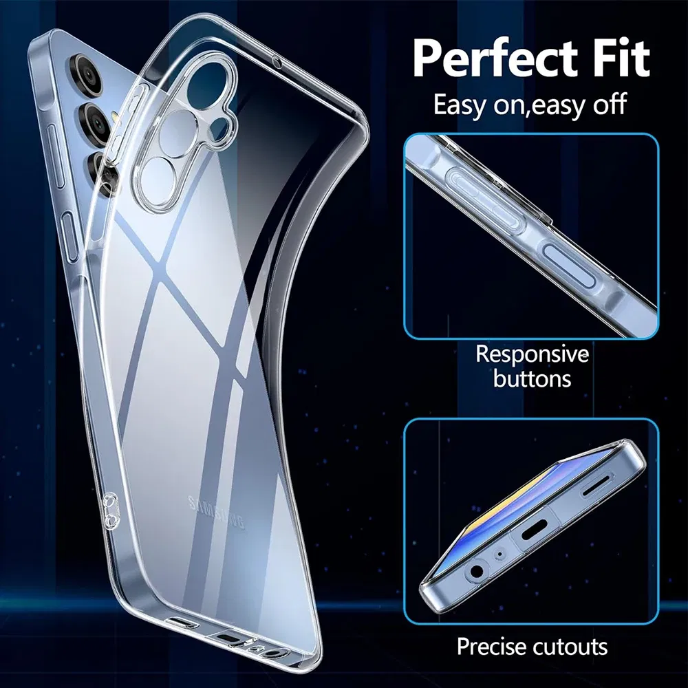 Material: Denim - Ultra Thin Silicone Soft Case For Samsung Galaxy S25 S24 S23 S22 S21 S20 FE Plus Ultra Transparent Clear Cover Fundas