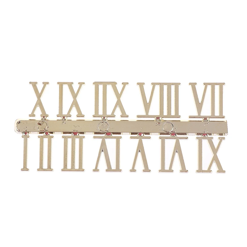Color: black - 1 Set Roman Numeral DIY Digital Replacement Gadget Repair Clock Parts Clock Dial Digital Mechanism Parts Card Clock Accessories