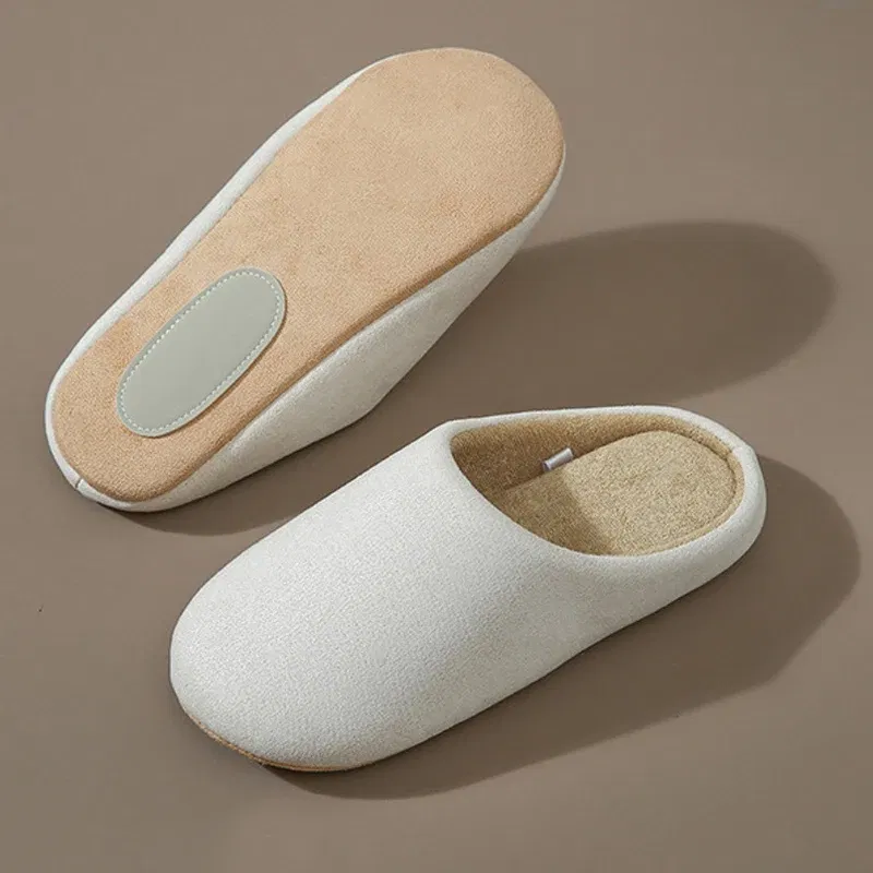 Color: Olivine, Shoe Size: 36-37, Ships From: CHINA - Asgard Women Warm House Slippers Winter 2024 New Silent Flat Bedroom Slides Indoor Cozy Fur Women Cotton Shoes Men Fuzzy Slipper