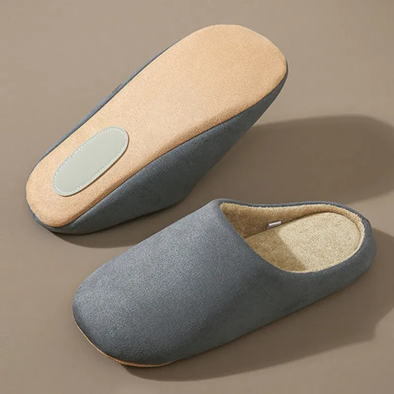 Color: Olivine, Shoe Size: 36-37, Ships From: CHINA - Asgard Women Warm House Slippers Winter 2024 New Silent Flat Bedroom Slides Indoor Cozy Fur Women Cotton Shoes Men Fuzzy Slipper