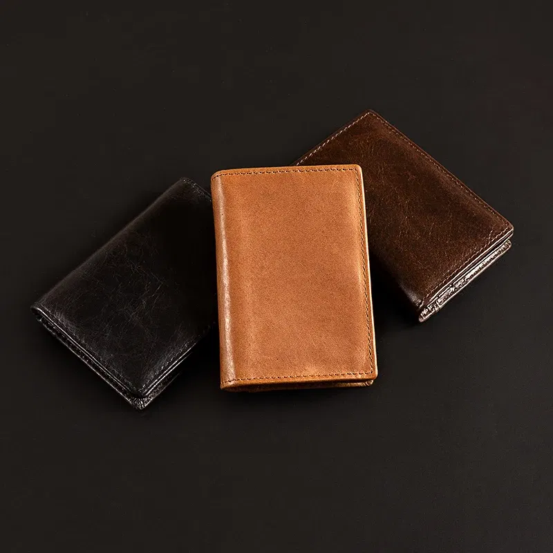 Color: wine red, Ships From: CHINA - Luxury Genuine Leather Cowhide Card Holder RFID Blocking Purse Men and Women Credit Card Wallet Slim Business ID VIP Cards Bags
