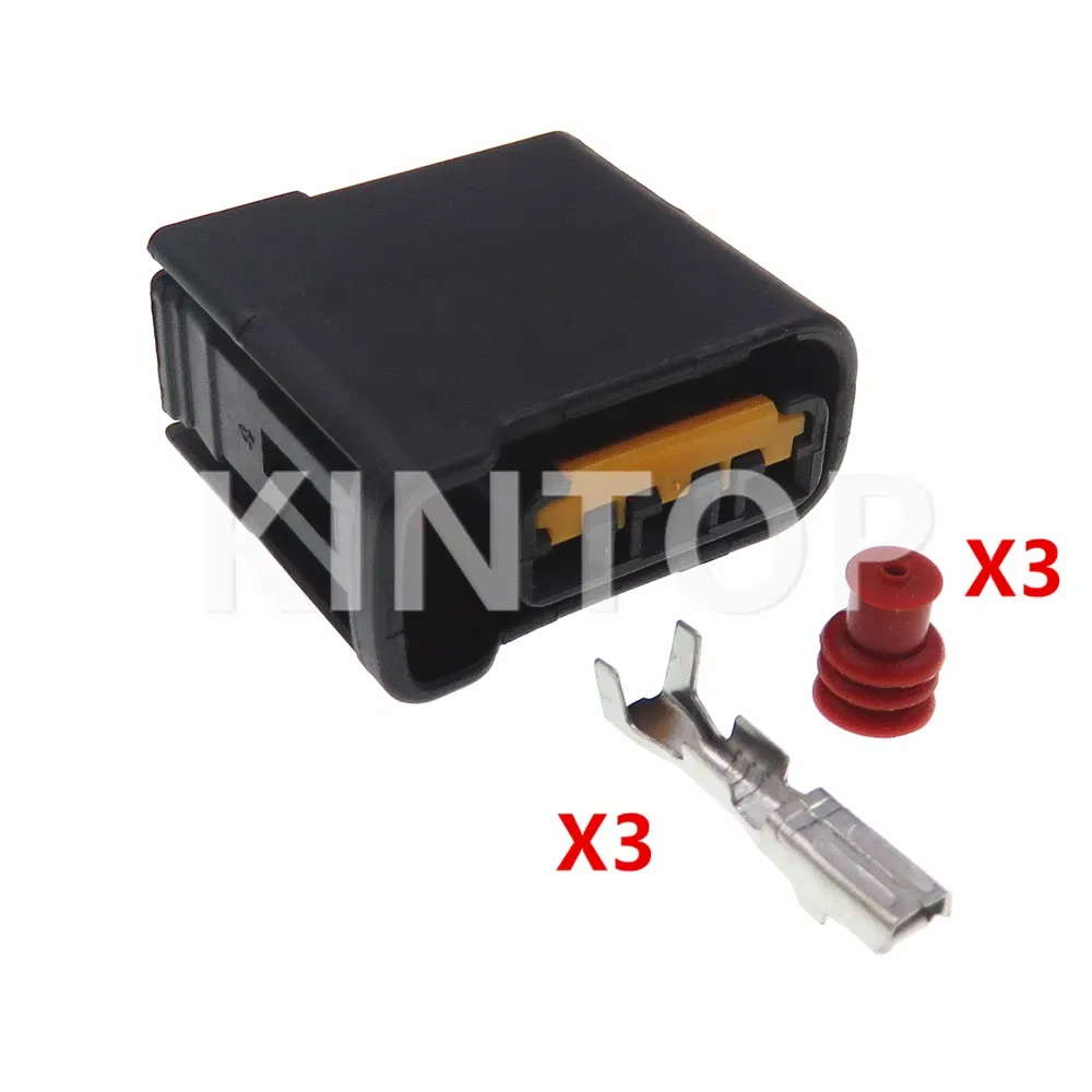 Color: WHITE - 1 Set 3 Pins AC Assembly Auto Plastic Housing Connector with Wire Automotive Ignition Coil Socket For Subaru FW-C-D3F FW-C-D3F-B