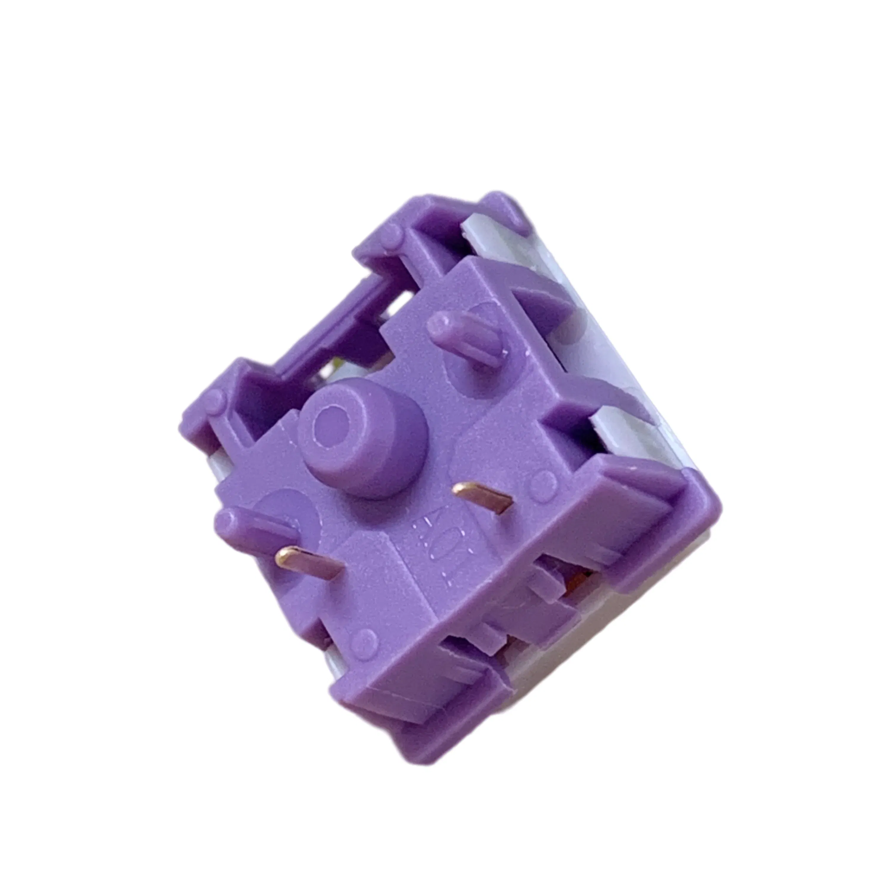 Color: Olive, Axis Body: White Switch - KTT Hyacinth Linear Switch Five Pins Switches MX For Mechanical Gaming Keyboards 45g Prelubed