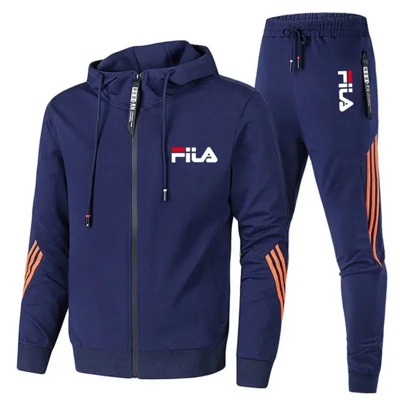 Color: green, Size: XXL, Ships From: CHINA - Men's spring and Fall outdoor zipper jacket + sweatpants jogging set Casual basketball fitness two-piece set