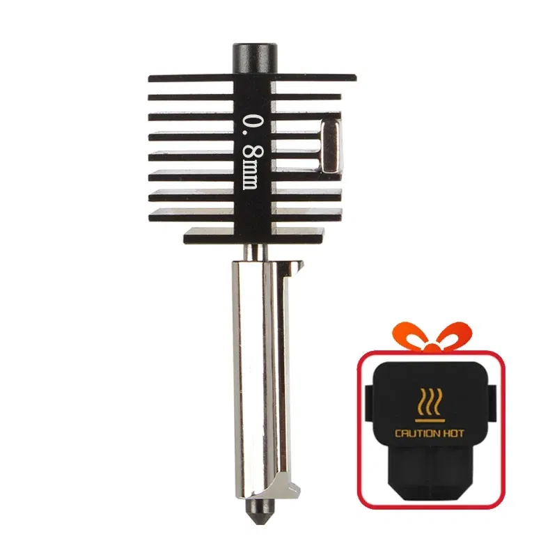 Color: green - Hardened Steel Nozzle For Bambu Lab A1 mini Hotend Kit 0.4/0.6/0.8mm Fast Speed Bambulab A1 Hot End Assembly 3D printer part