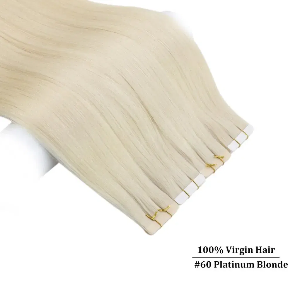 Color: P4/8/18, Items per Package: 40 pcs, Length: 16 inches, Life Span: 12 months - [Last 12 Months] Ugeat Tape in Hair Extensions Virgin Human Hair 10A Grade Tape in Extensions  Human Hair