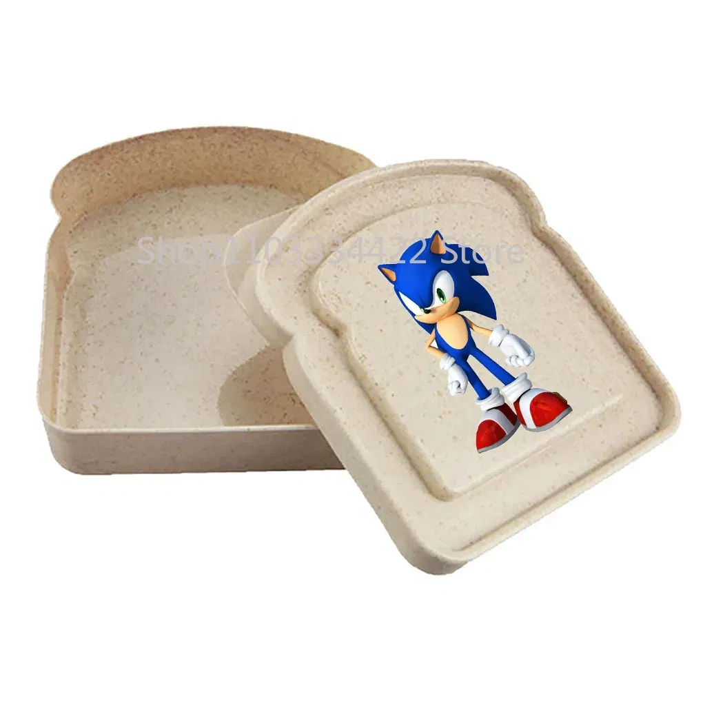 Color: green - 2025 sonic Sandwich Containers Lunch Toast Storage Box With Lid Portable Food Storage Reusable Microwave Lunch Sandwich Box