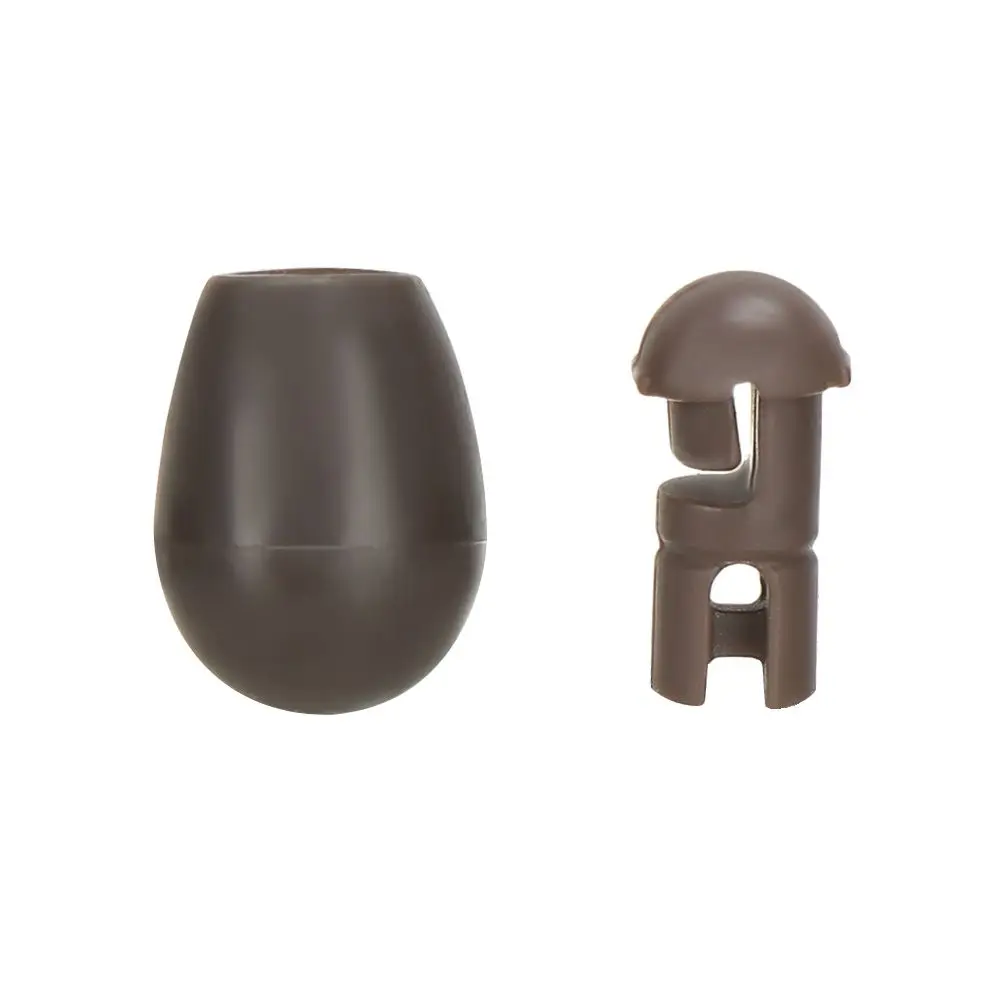 Color: Brown - 20pcs/set Beads Quick Change Carp Terminal Tackle Method Feeder Fishing Tools Connector Fish Tackles Pesca Iscas Accessories