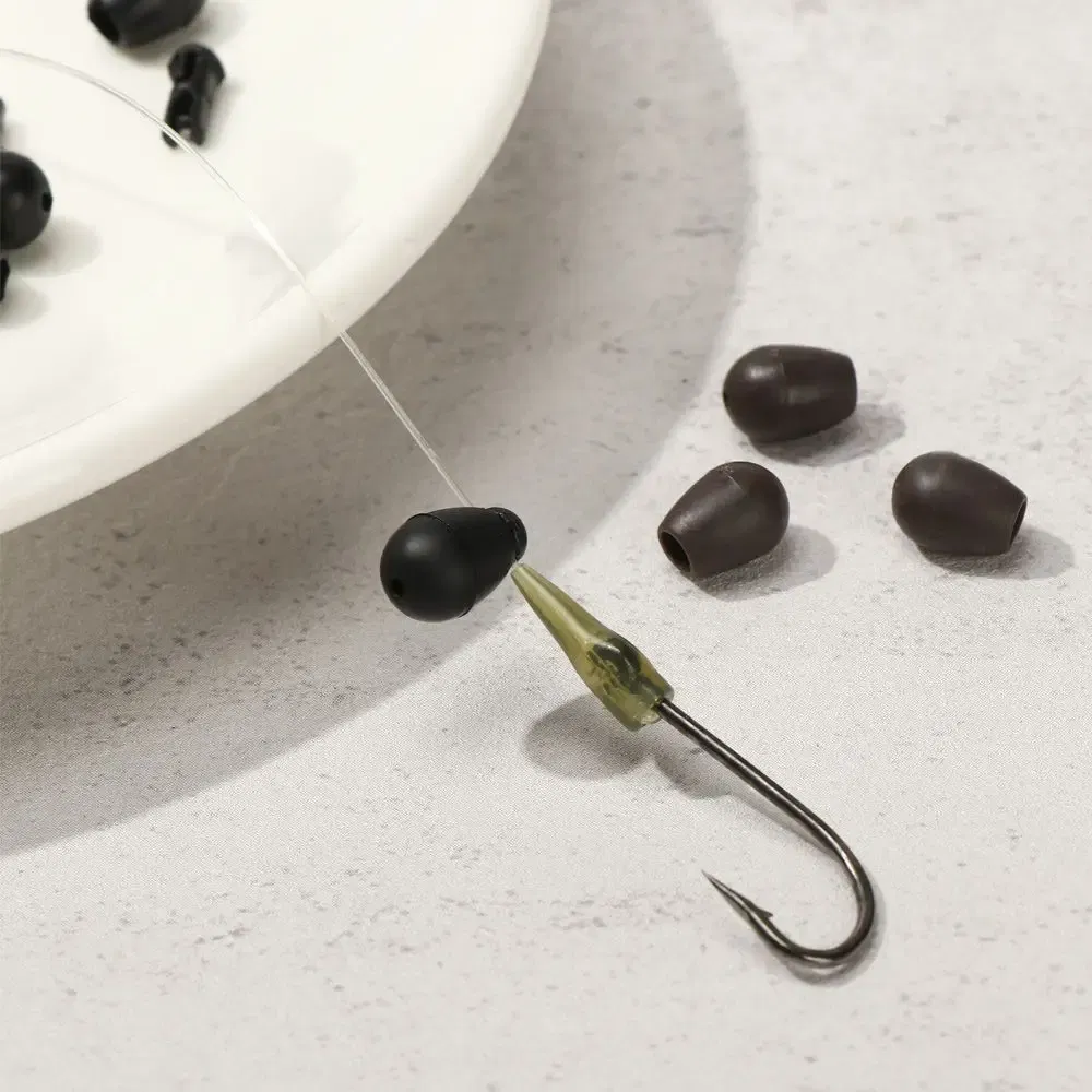 Color: Brown - 20pcs/set Beads Quick Change Carp Terminal Tackle Method Feeder Fishing Tools Connector Fish Tackles Pesca Iscas Accessories