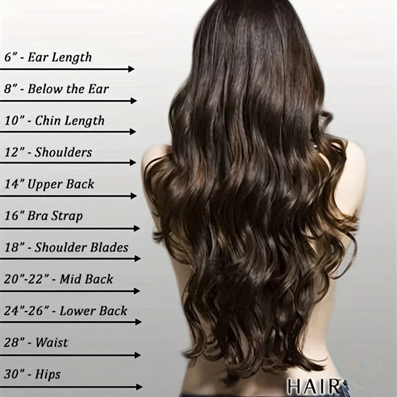 Color: 1B/27HL, Stretched Length: 20inches - Synthetic Long Wavy U-shaped Clip In Hair Extensions 16Inch/20Inch/24inch Clip On Hair Extensions For Women Hair Accessories
