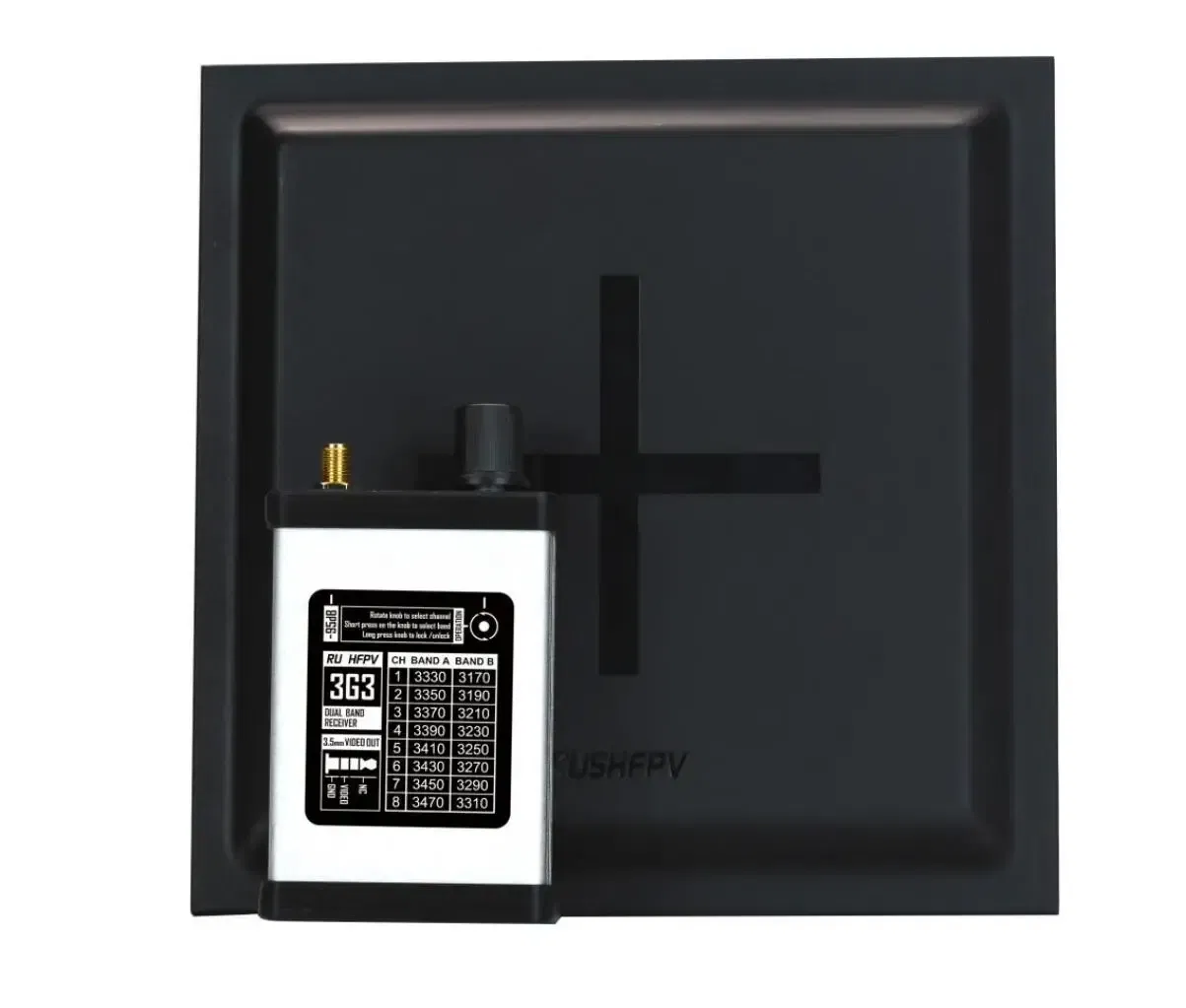 Color: Yellow - RushFPV 3.3G 2W VTX 8CH 2000MW Audio Video FPV Transmitter Receiver Module 7-30V for RC Remote Multi-Rotor DIY Parts