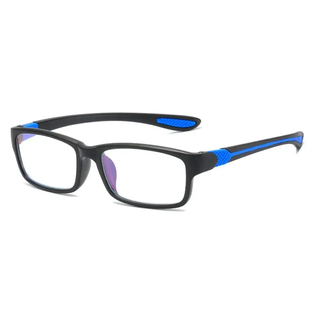 Frame Color: Pink, Eye Prescription: +150 - Reading Glasses Men Fashion Sports Anti-blue Light Blocking Reading Eyewear Grey Red TR90 Frame Presbyopia Eyeglasses