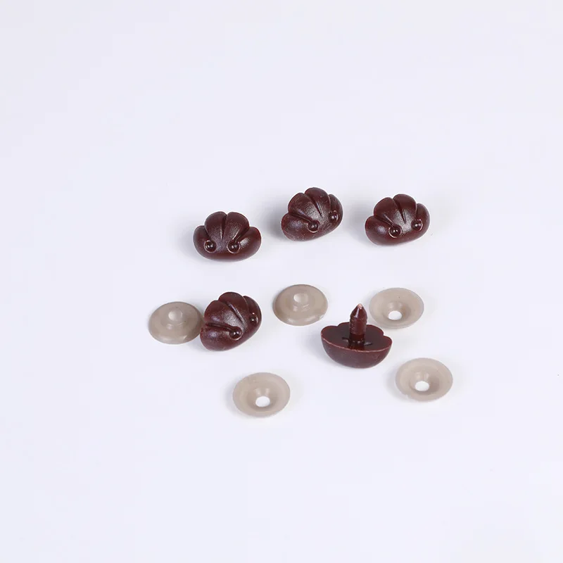 Color: black, Size: L - DIY 10Pcs 5/12/20MM Dog Nose Smooth Accessory Plug in Animal Plastic Personalized Nose Crochet Toy Doll Making Supply Plush Doll