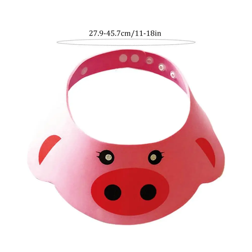 Color: Pink, Ships From: CHINA - Baby Shower Soft Cap Adjustable Hair Wash Hat For Kids Ear Protection Safe Children Shampoo Bathing Shower Protect Head Cover