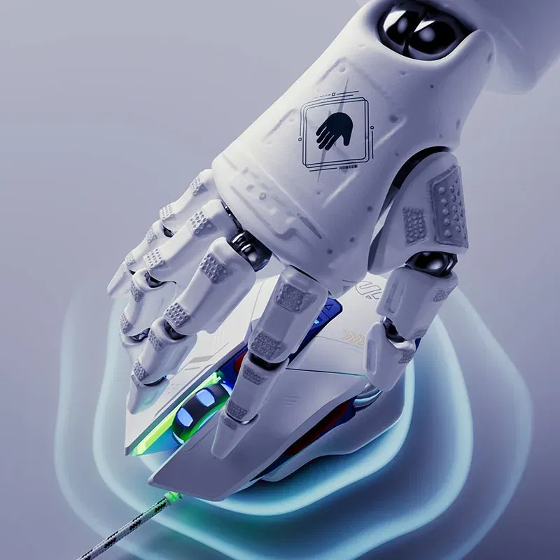 Color: Blue - INPHIC W9 Wired Gaming Mouse Adjustable 4 Levels 8800DPI E-sports Macro Breathing Lighting Effect Ergonomics PUBG CF LOL