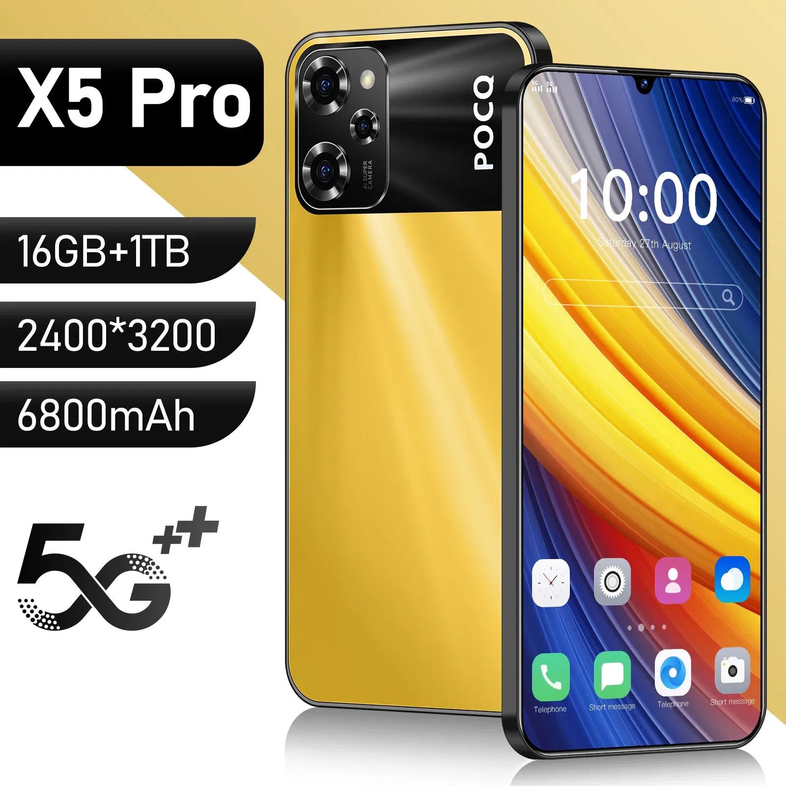 Color: Rose Golden, Bundle: Bundle 20 - 2025 HOT X5 Pro Smartphone Global Version Snapdragon 8 Gen 3 72MP+108MP Cellphone Android Unlocked Mobile Phone Celular Nfc