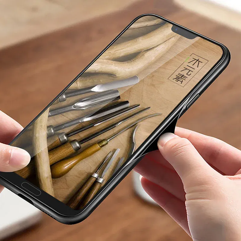 Color: Brown, Material: Denim - Natural Wood Wooden TPU Case For Samsung Galaxy Note 20 Ultra S24 S23 S21 Ultra S20 FE S10 Plus Case Cover Phone Shell Skin Bag