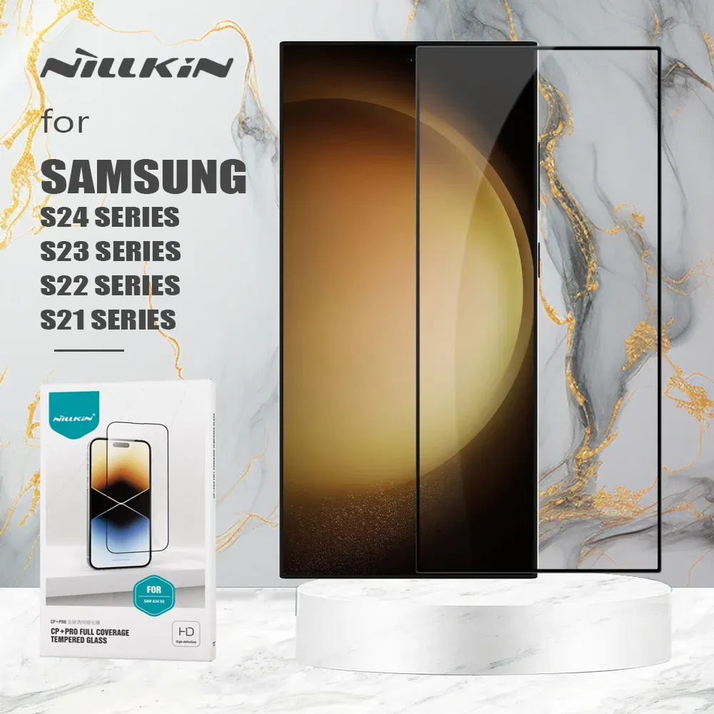 Color: Silver, Material: Other - for Samsung Galaxy S24 Ultra S23 S22 S21 Plus S20 FE Glass Nillkin CP+ PRO Tempered Glass Screen Protector