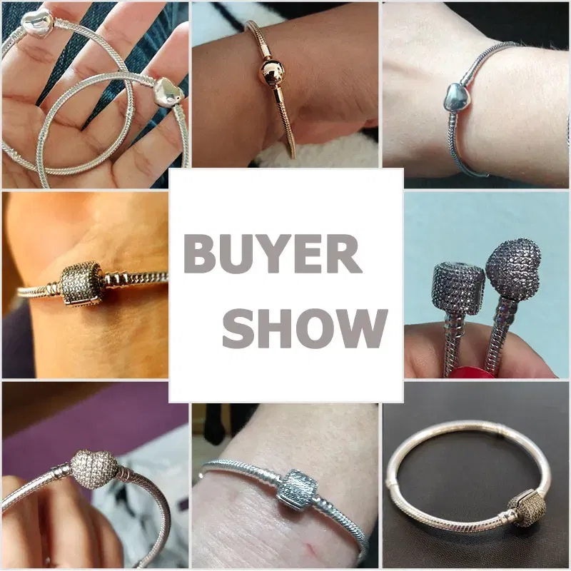 Gem Color: PURPLE, Length: 19cm - 925 Silver Heart Snake Chain Bracelet For Women Infinite Knot Butterfly Infinity Clasp Femme Bracelet Bangles Jewelry Gift