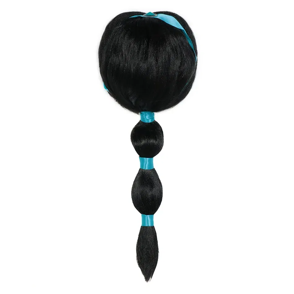 Color: GRAY - Children Wigs Princess Girls Elsa Anna Cosplay Accessories Kids Halloween Barbi Wigs