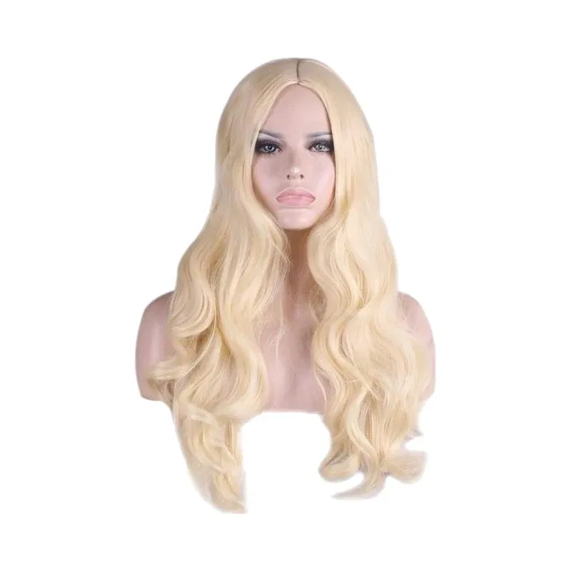 Color: GRAY - Children Wigs Princess Girls Elsa Anna Cosplay Accessories Kids Halloween Barbi Wigs