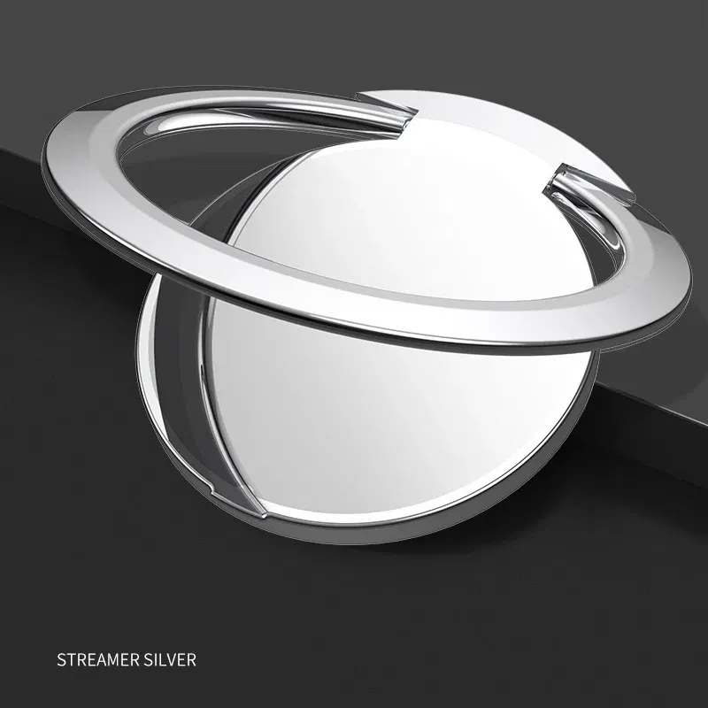 Color: Silver - Phone Ring Holder Universal Luxury Metal 360 Degree Rotation Magnetic Finger Ring Phone Holder For IPhone Samsung Xiaomi HUAWEI