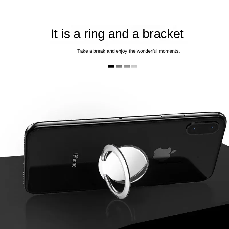 Color: Silver - Phone Ring Holder Universal Luxury Metal 360 Degree Rotation Magnetic Finger Ring Phone Holder For IPhone Samsung Xiaomi HUAWEI