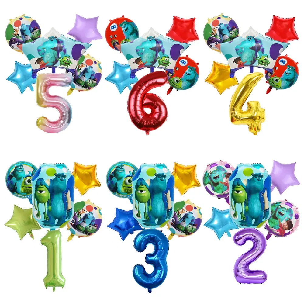 Color: Olive, Capacity: 420ml - Monsters University Monsters, Inc. Theme Birthday Party Decoration Metallic Gem Shaped Balloon Crown Shaped Balloon Baby Shower