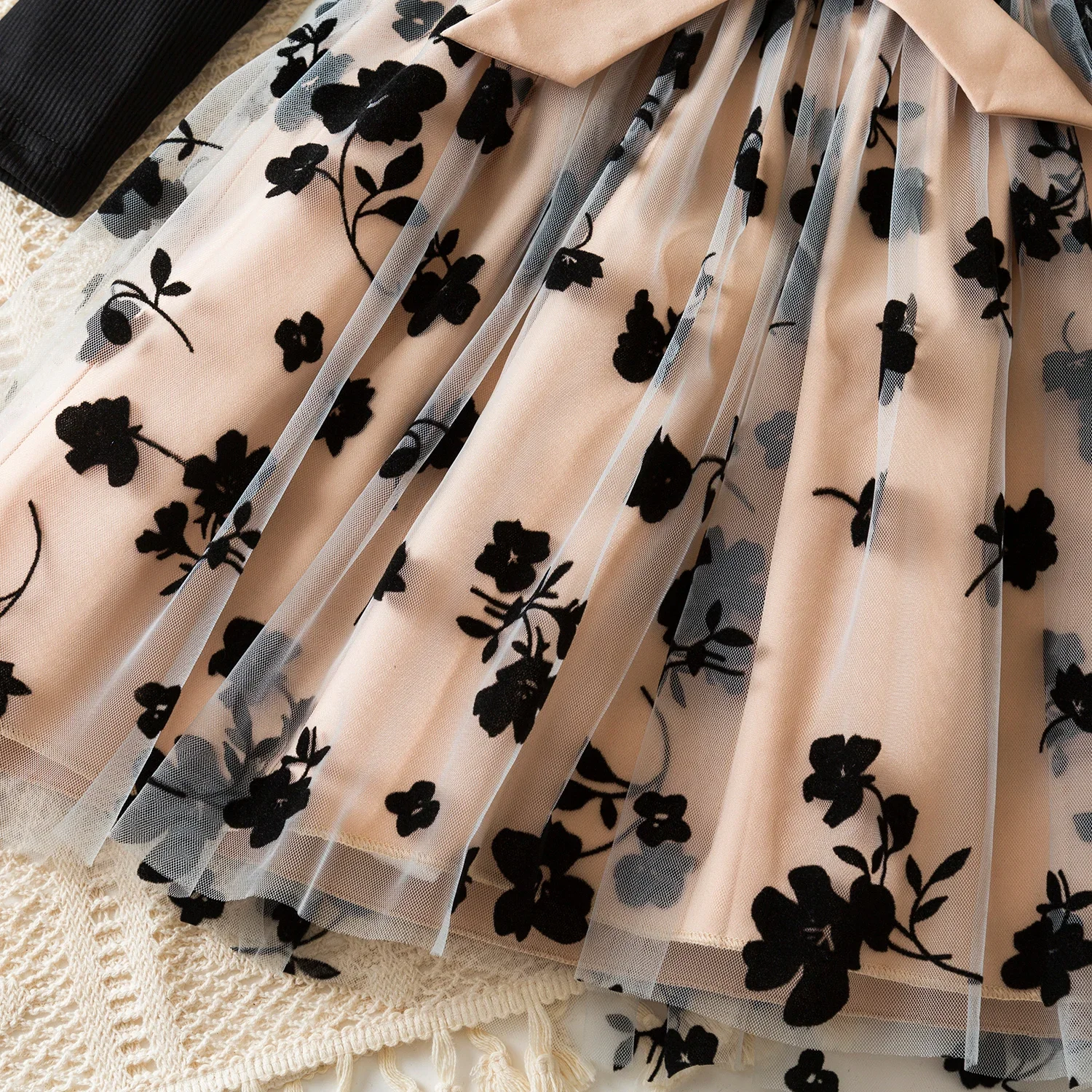 Color: Blue, Kid Size: 7 - Spring Autumn Full Sleeve Dress for Girls 3 to 8 Yrs Flower Girl Dress Children's Casual Clothing New Long Seelve Princess Dress