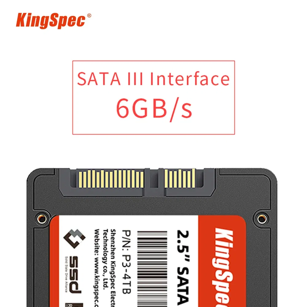SSD Capacity: 256GB - KingSpec SSD Drive HDD 2.5 Hard Disk SSD 240GB 480GB 1TB 2TB 512GB 960GB SATA3 Disk Internal Hard Drive for Laptop PC