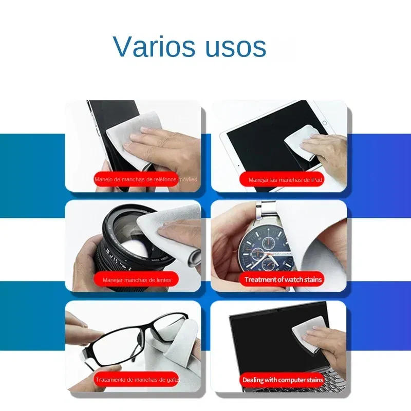 Color: green, Specification: 8pcs - Polishing Cloth for Apple iphone 1:1 Nano-Texture Screen Cleaning Cloth for iPad Mac iPod Pro Watch Lens Camera Display Cleaner