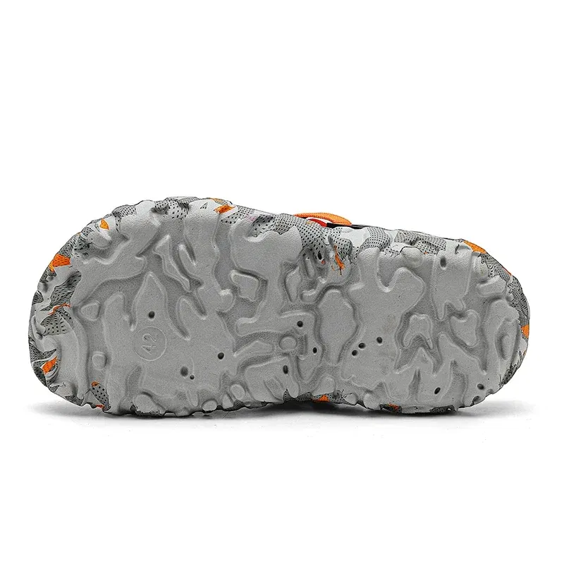 Color: Red, Shoe Size: 47 - Fashion Garden Shoes Men's Clogs Slippers Sandal Flat Camouflage Sandals Male Sneakers Outdoor Flip Flops Home Clogs
