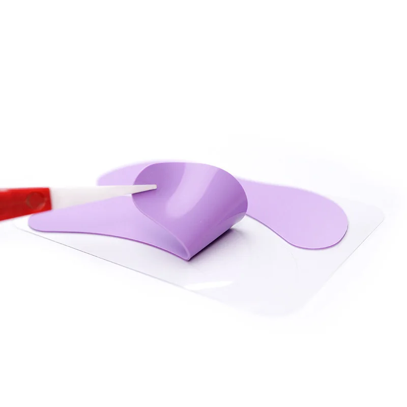 Color: Ivory, Ships From: CHINA - 2Pcs Hot Eyelash Patches Competitor Eyelash Pads Multi-Color Eyelash Patches Silicone Eye Patches Universal Grafted Eyelash Pads