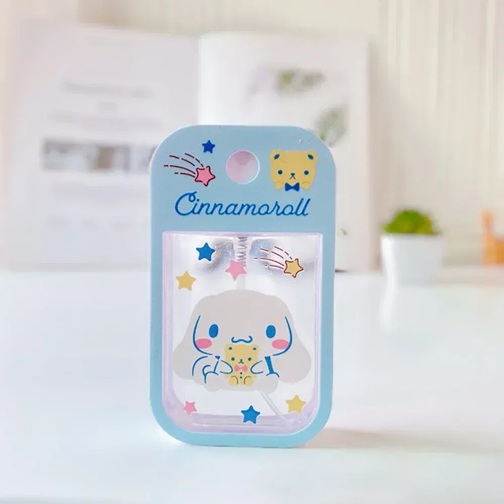 Color: Black - Hello Kitty Bottle Travel Perfume Refillable Sanrio Melody Alcohol  Kawaii Kuromi Cinnamoroll  Gifts Boys Kids Girls Childrens