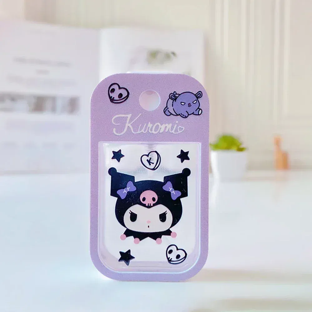 Color: Black - Hello Kitty Bottle Travel Perfume Refillable Sanrio Melody Alcohol  Kawaii Kuromi Cinnamoroll  Gifts Boys Kids Girls Childrens