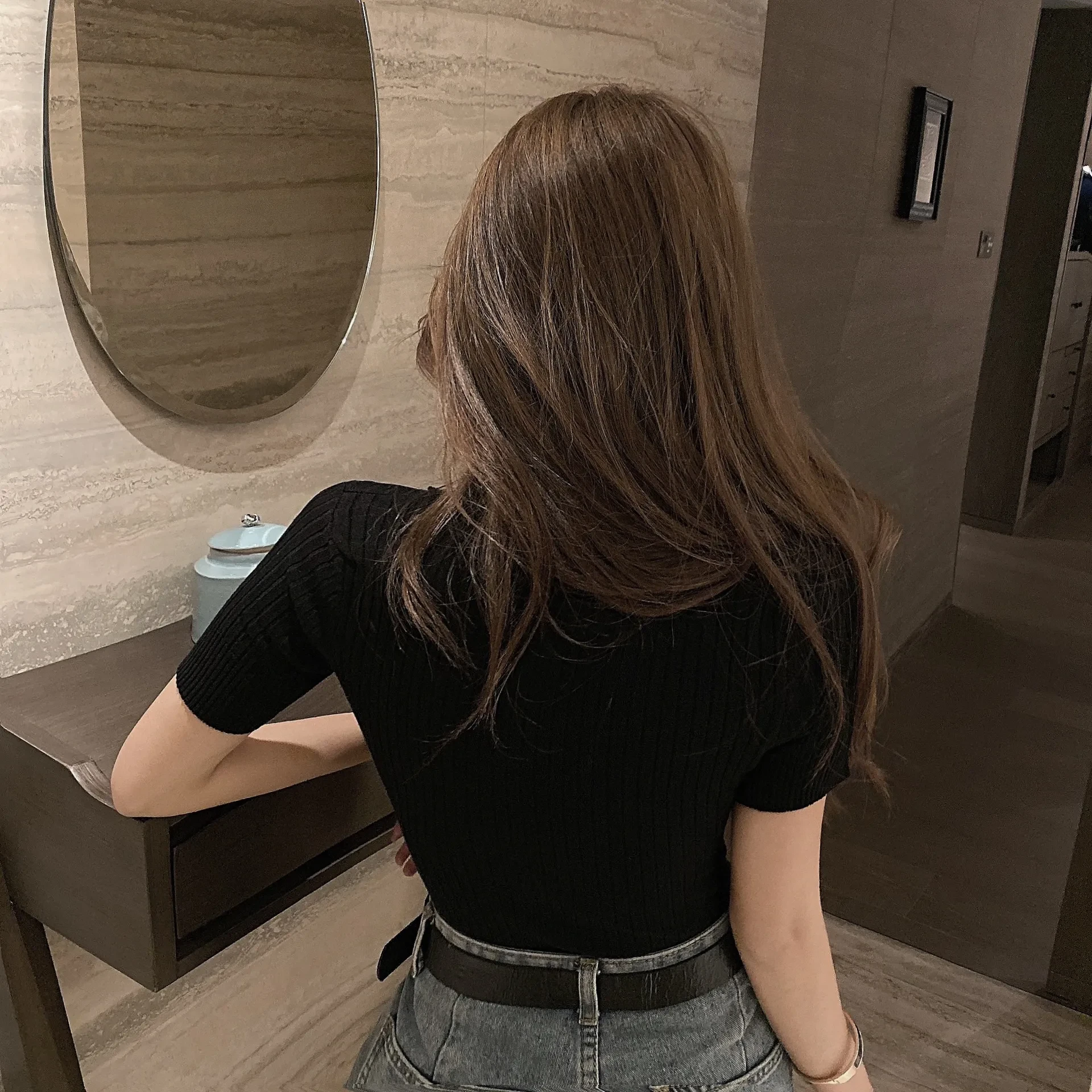 Ladies Black Polo Shirt