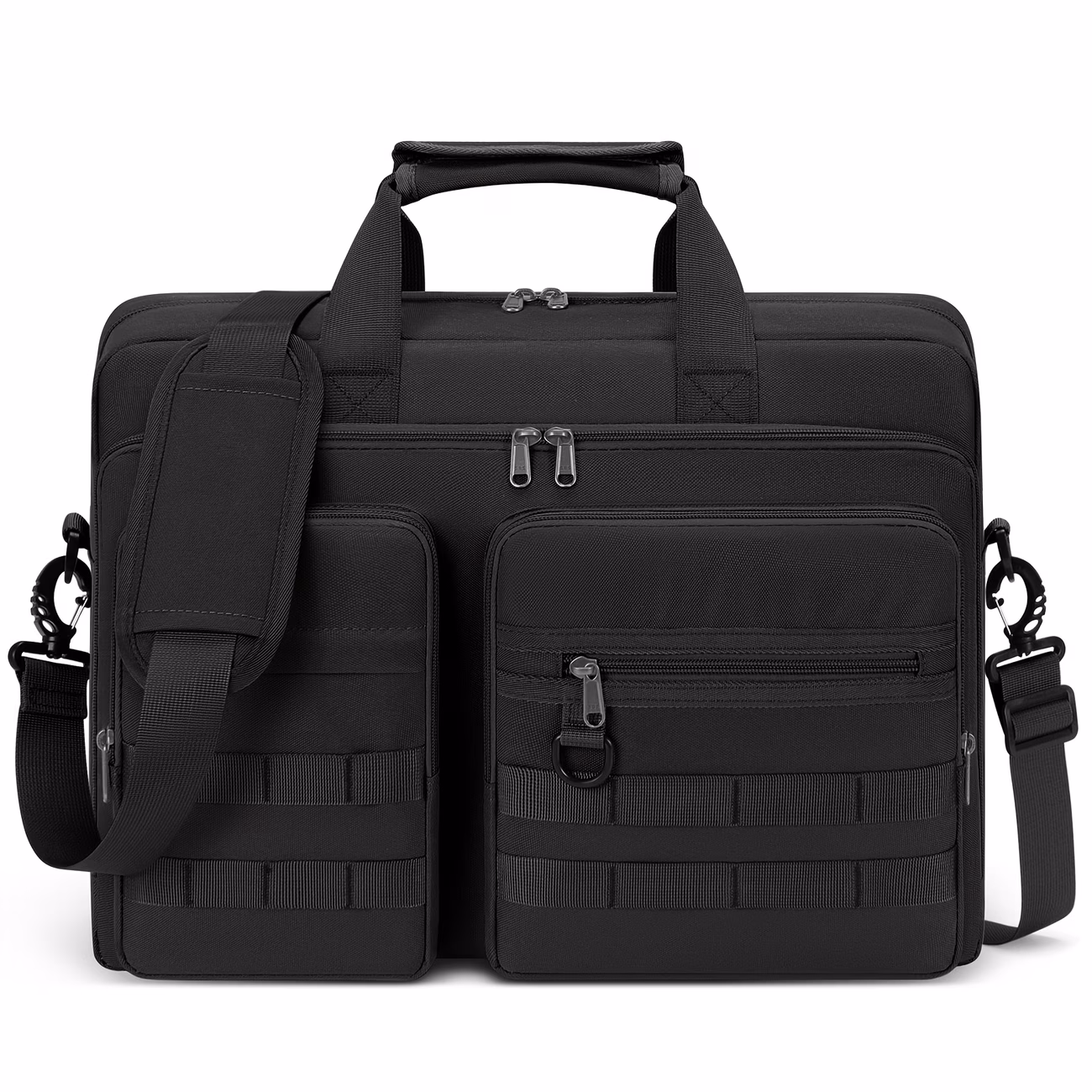 RAINSMORE Men's Messenger Bag – 39.62cm/43.94cm Laptop Bag, Vintage Briefcase Crossbody Bag, Work Single Shoulder Laptop Bag