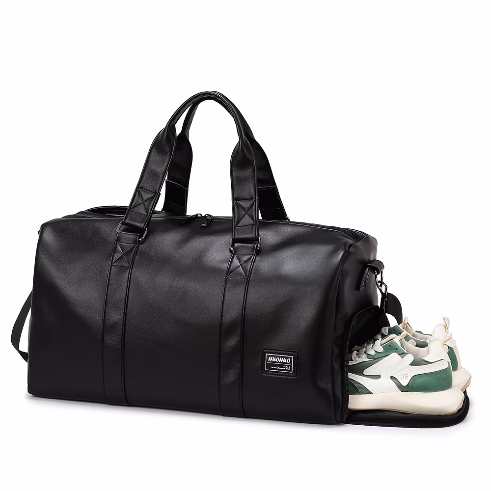 HUOHUO Crossbody Fitness Backpack for Men – Dry and Wet Separation, Large Capacity, Travel Bag, Business Trip Luggage Bag, Storage Bag