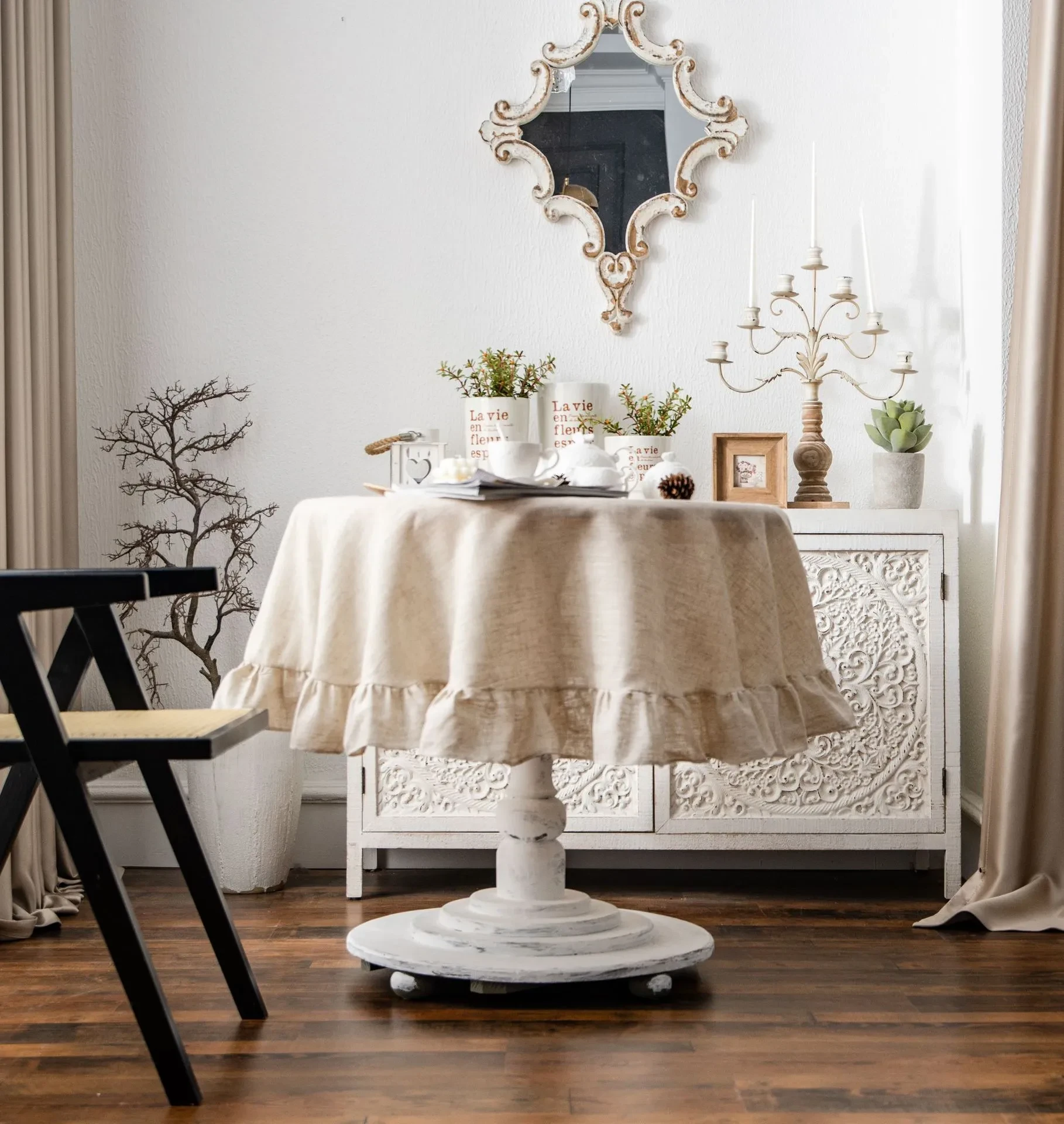 Large Linen Tablecloth