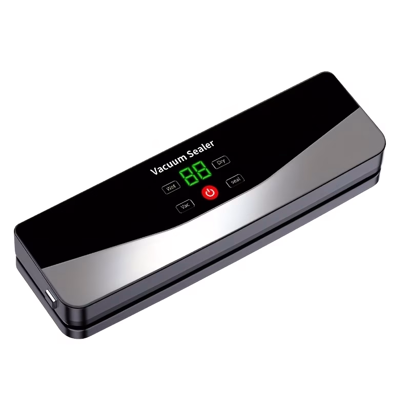 HOTU USB Rechargeable Food Vacuum Sealer for Indoor Kitchen and Outdoor Travel Camping Use – Includes 10 Vacuum Bags, Ideal for Preserving Food, Snacks, Meat, Fruits, and Vegetables