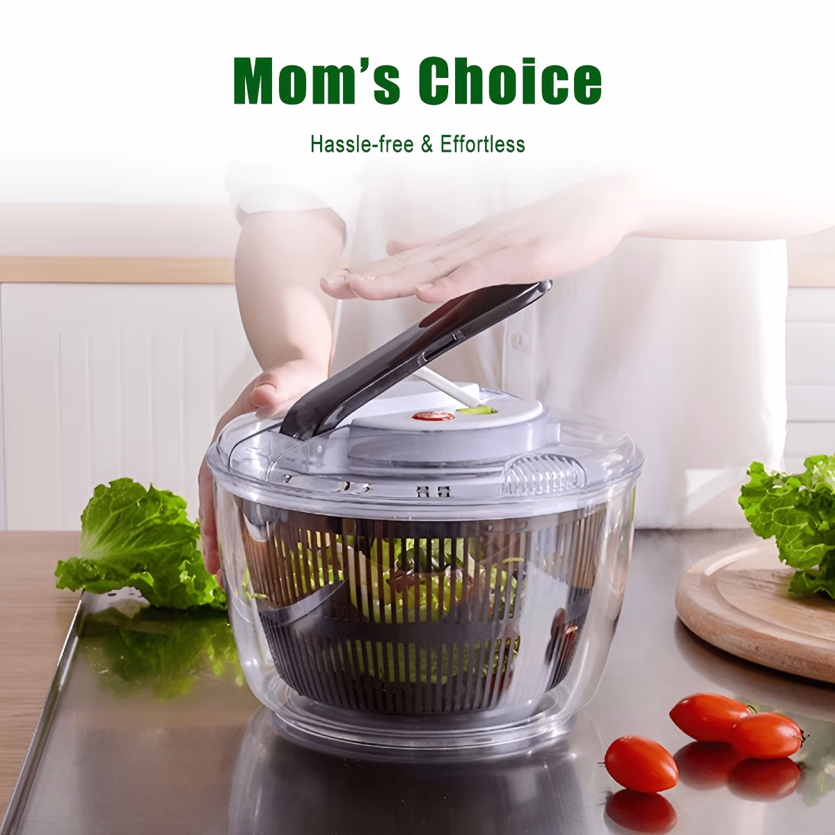 FEIYBA 1 Pack, 5L Capacity Kitchen Utensils – Including Fruit Filter, Vegetable Washing and Drying Machine, Salad Spinner, Fruit Basket, Fruit Skimmer, Lettuce Spinner, Drain Basket, Filter Basket, Drying Rack, Practical Kitchen Tools