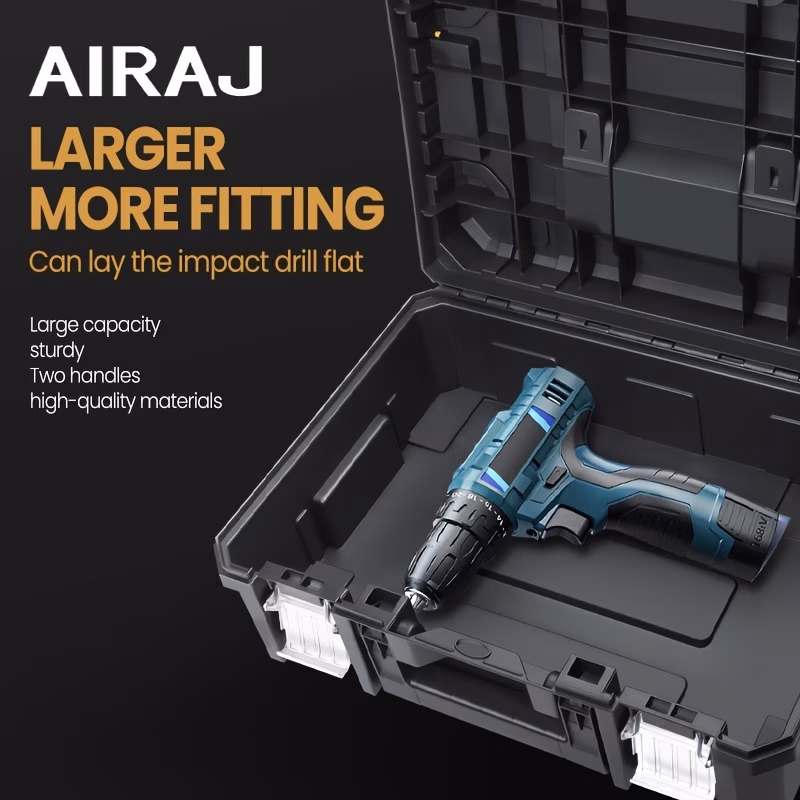 AIRAJ Plastic Tool Box Collection – Spacious and Portable Storage Solution, Ideal for Professional Technicians and Household Use