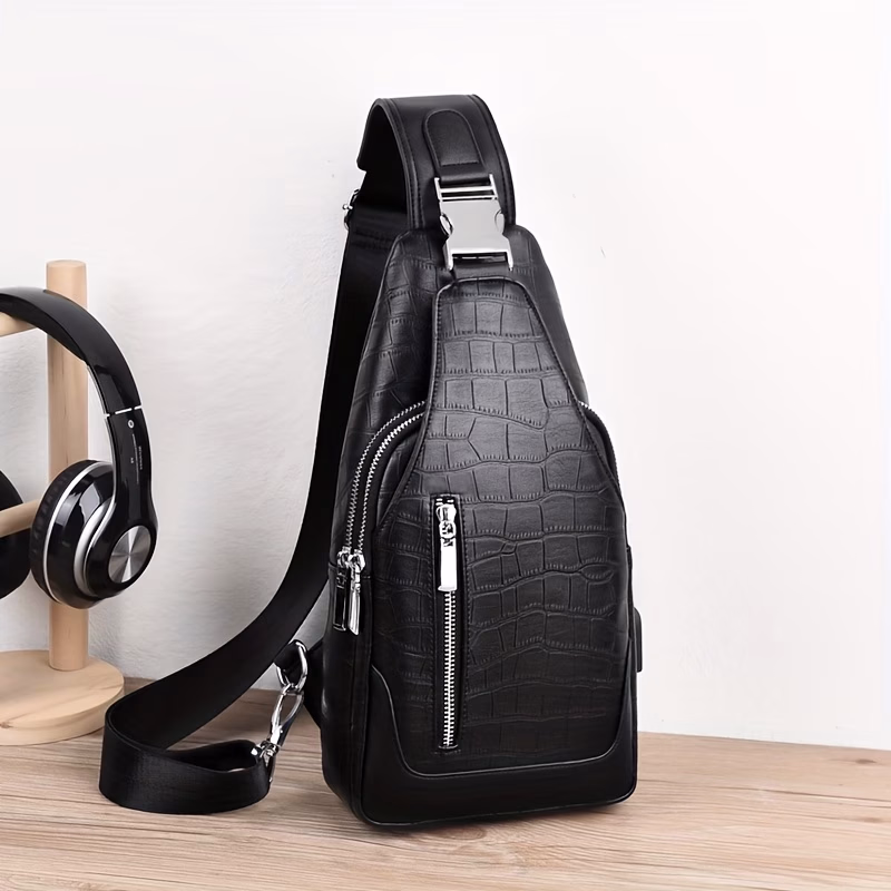 HUABUPS Men’s Crossbody Bag – Multi-Purpose Travel Sling Bag