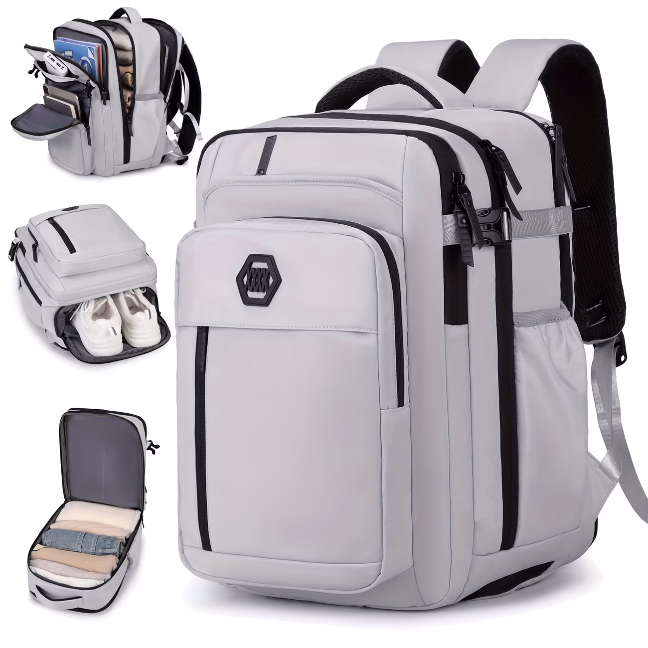 ENOSHI Women’s Travel Backpack – Airline-Approved Carry-On Backpack with Shoe Compartment and Luggage Strap