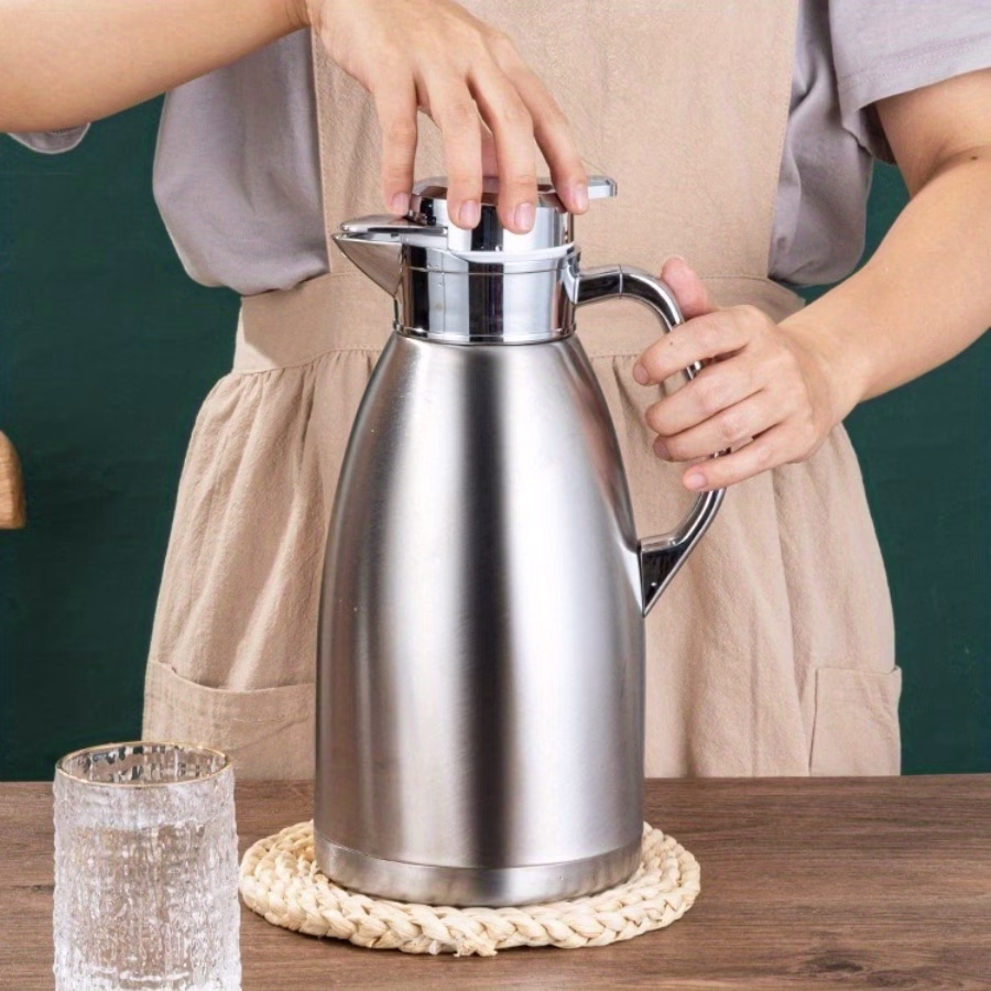 BAIJL SUS304 Stainless Steel Roman Pot Vacuum Insulated Coffee Pot – Large Capacity Teapot