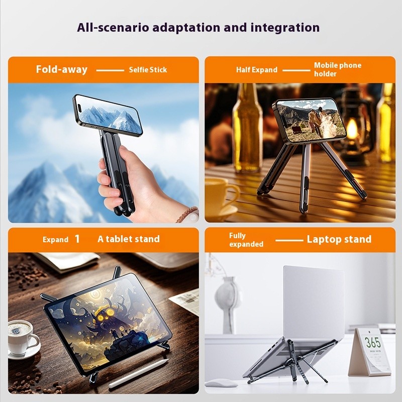 ZLOS All-in-One Magnetic Foldable Lightweight Portable Multi-functional Holder Stand