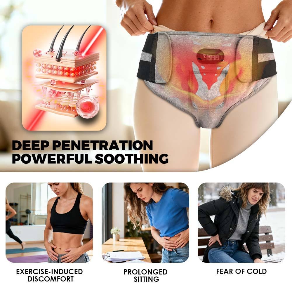 Vibration & Herbal Heating Pad Diaper for Period Cramps