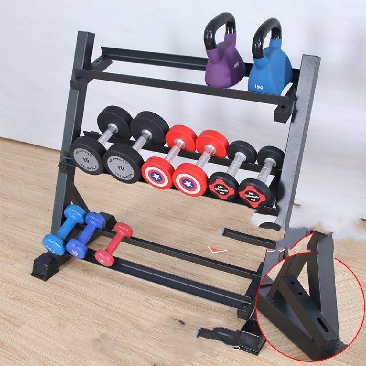 Commercial Dumbbell Rack