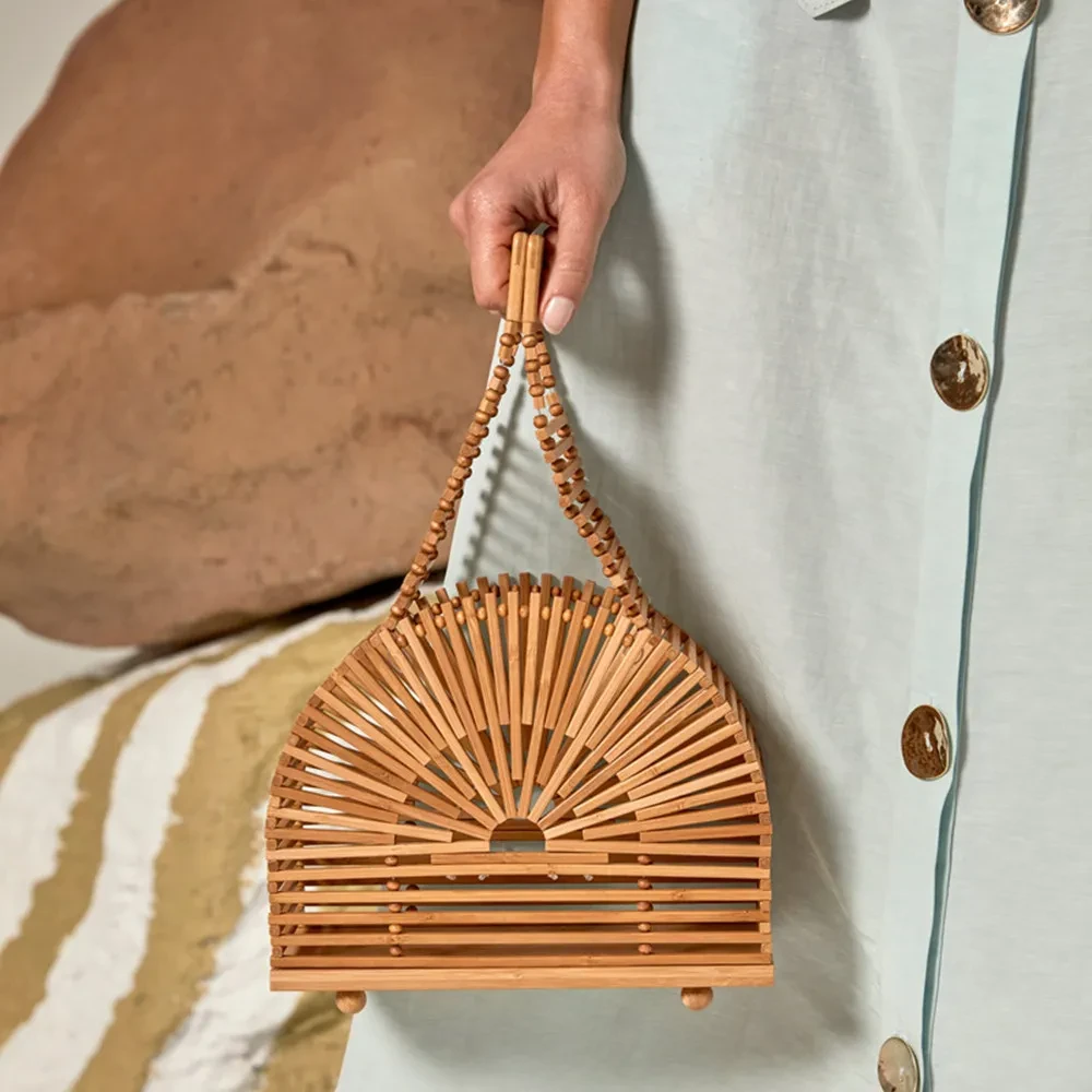 Bamboo Basket Bag