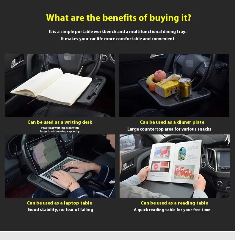 Multifunctional Car Steering Wheel Desk